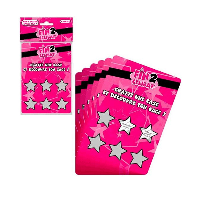 Jeu à Gratter Gages EVJF x6